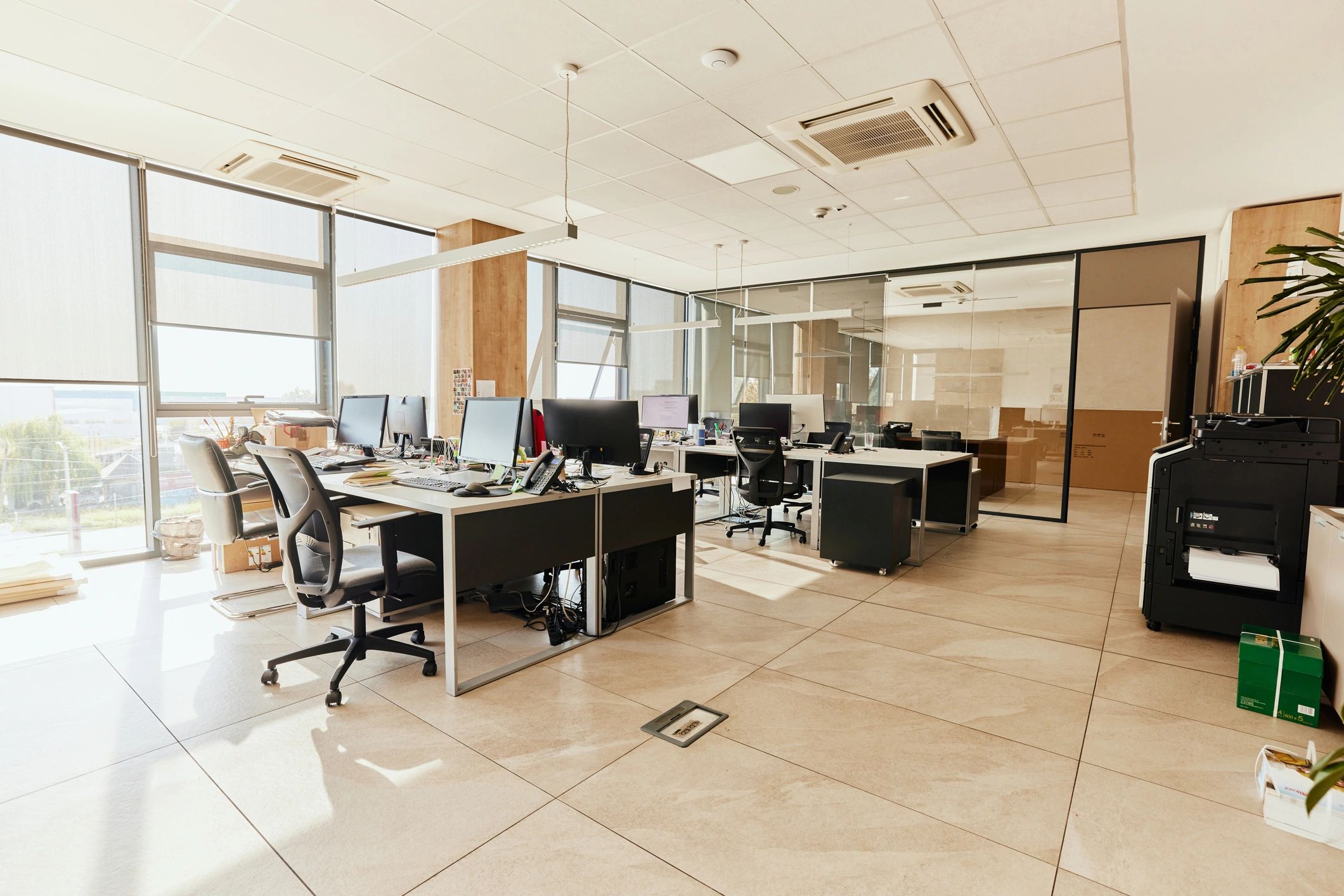 modern professional financial services office